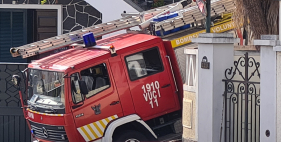 Bombeiros combatem Inc&ecirc;ndio no Funchal