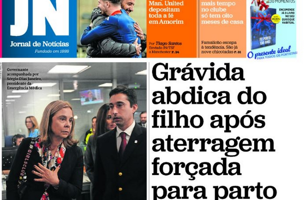 Grávida aterrou na Madeira para trabalho de parto mas deixou o filho na Ilha