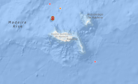 Sismo a Noroeste do Porto Moniz