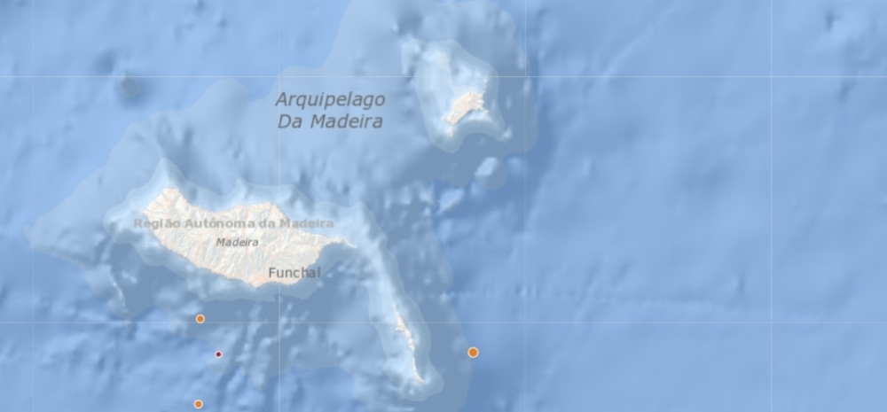 Sismo a Sudoeste de Câmara de Lobos