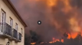 Inc&ecirc;ndio violento no Alto Minho (com v&iacute;deo)