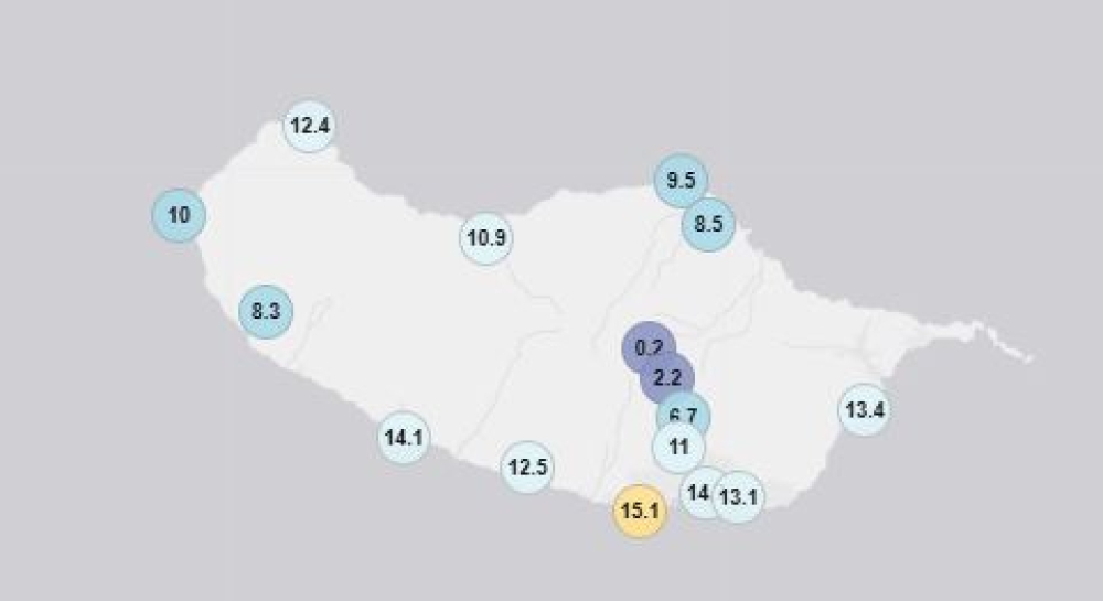 Temperatura negativa no Pico do Areeiro