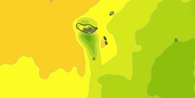 Madeira sob aviso amarelo para ondula&ccedil;&atilde;o e chuva