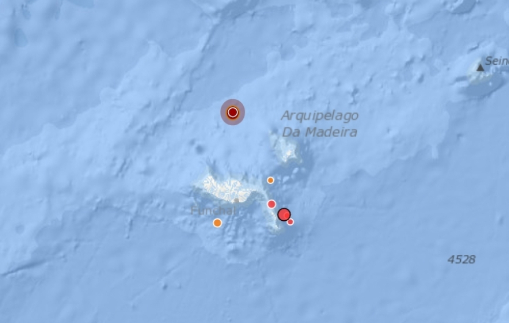 Sismo a Nordeste do Porto Moniz