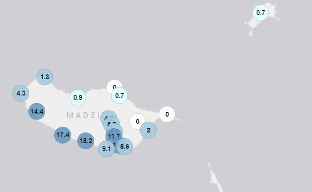 Depressão Leslie "regou" a Madeira e Porto Santo