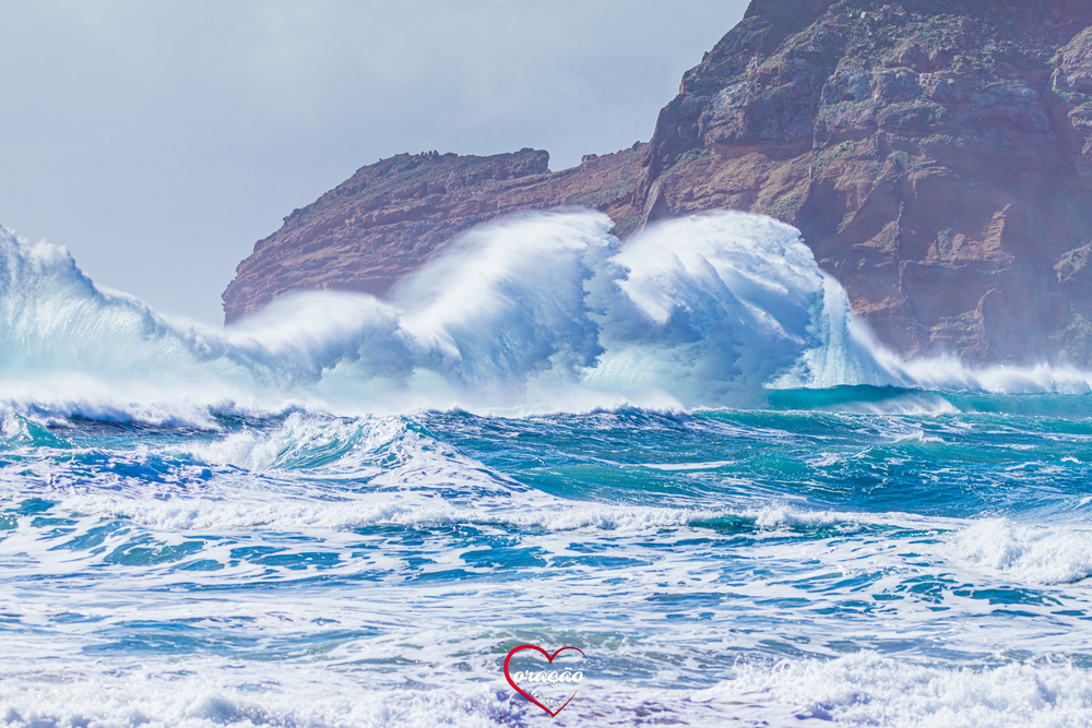Ondas brutais captadas no Porto Santo