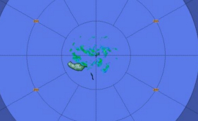 Chuva na costa norte da Madeira e Porto Santo