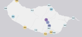 Temperatura negativa no Pico do Areeiro