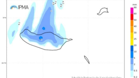 Previs&atilde;o de chuva para amanh&atilde; na Madeira