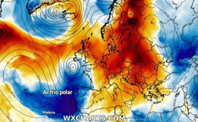 Ar frio polar passa pela Madeira