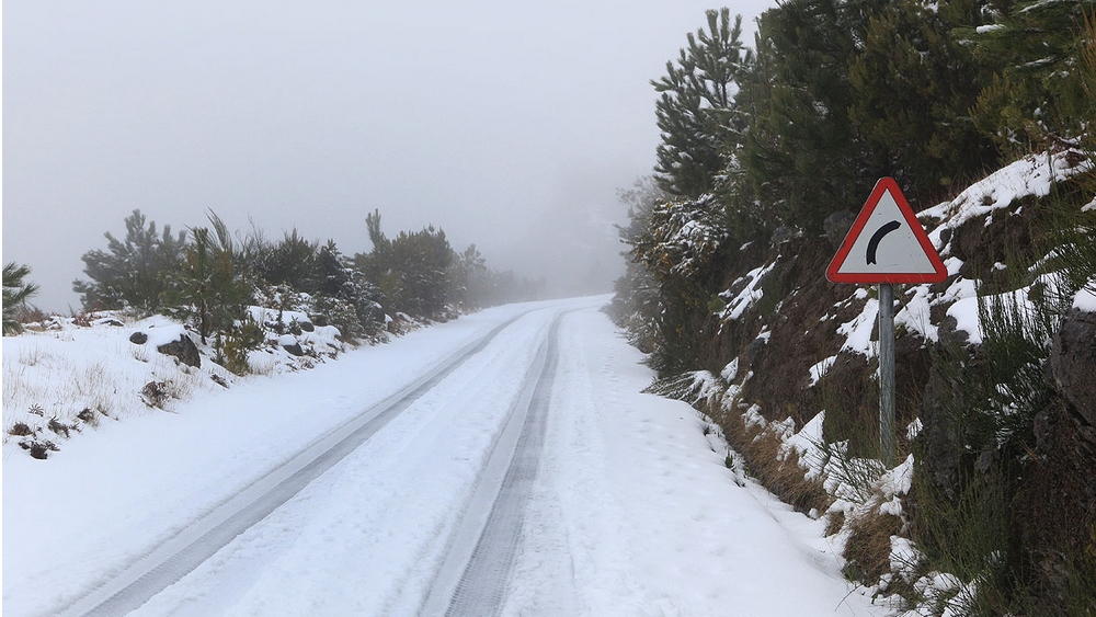 Queda de neve nas previsões para hoje