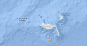 Sismo a noroeste do Porto Santo