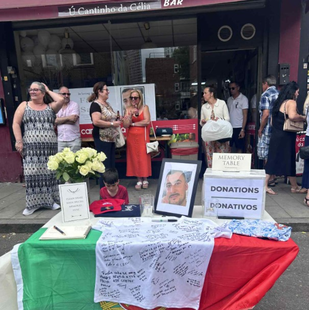 Largada de balões em Londres em homenagem a Fábio Santos (com vídeo)