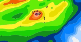 Depress&atilde;o traz chuva forte, trovoada, vento e ondas com 8 metros no in&iacute;cio da semana