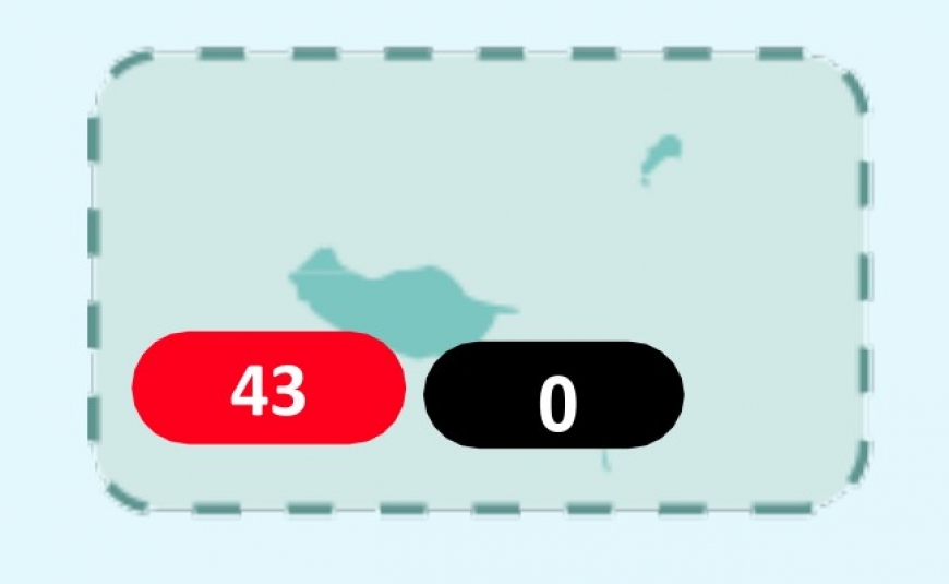 43 confirmados