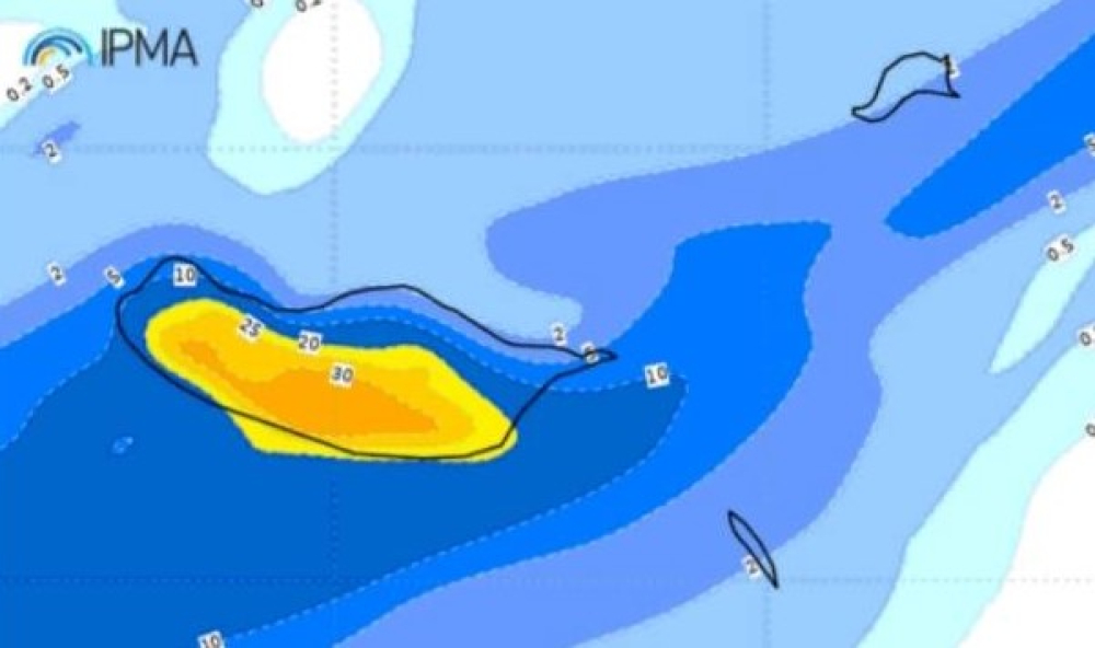Chuva, neve e ventos de 110 km/h nas previsões para quinta-feira