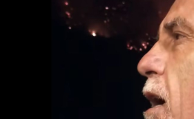 V&iacute;deo de caminheiro emocionado ao ver a Serra de &Aacute;gua a arder