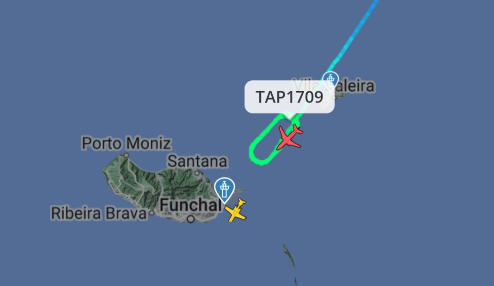 Aviões às voltas no Aeroporto da Madeira