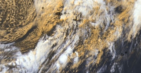 Depress&atilde;o BRAM traz chuva, vento e agita&ccedil;&atilde;o mar&iacute;tima