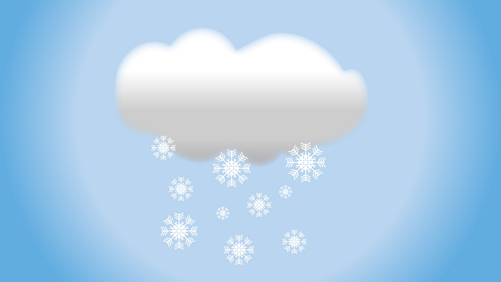 Previsão de queda de neve a partir de amanhã