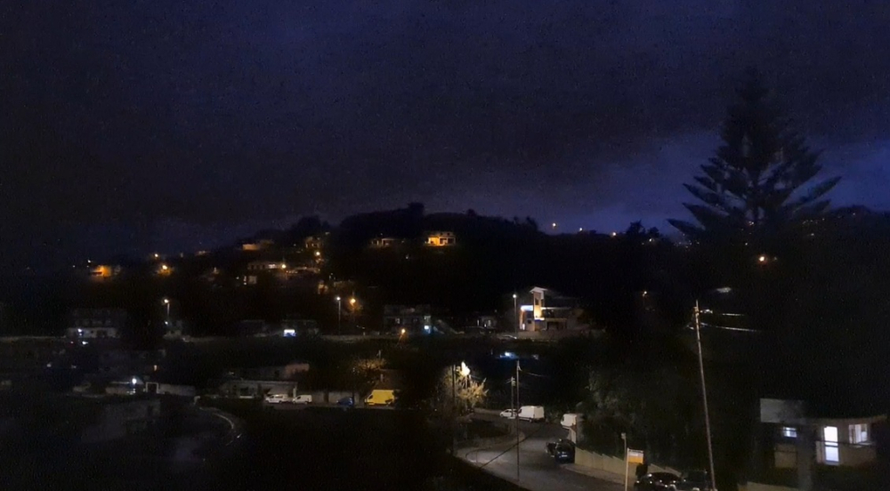 Trovoada e chuva forte em alguns locais da Madeira