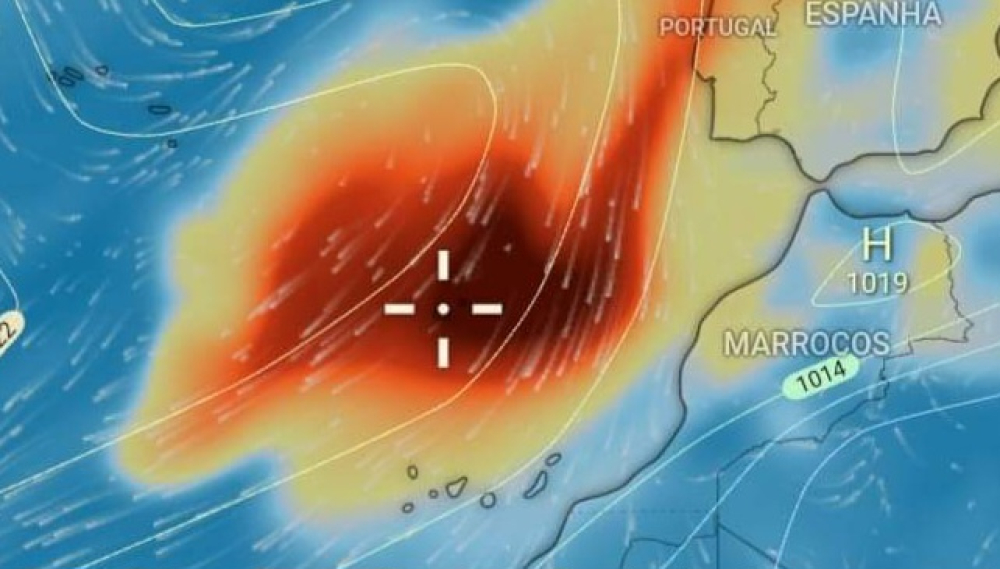 Madeira com níveis elevados de dióxido de enxofre na atmosfera
