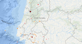 Terra tremeu em Coimbra