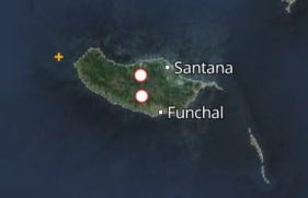 Trovoada bem intensa sobre a ilha