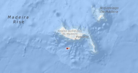 Sismo a Sul da Ribeira Brava