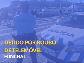 PSP det&eacute;m suspeito de roubo violento no Funchal