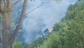 Inc&ecirc;ndio ativo na Ponta do Sol (v&iacute;deo)