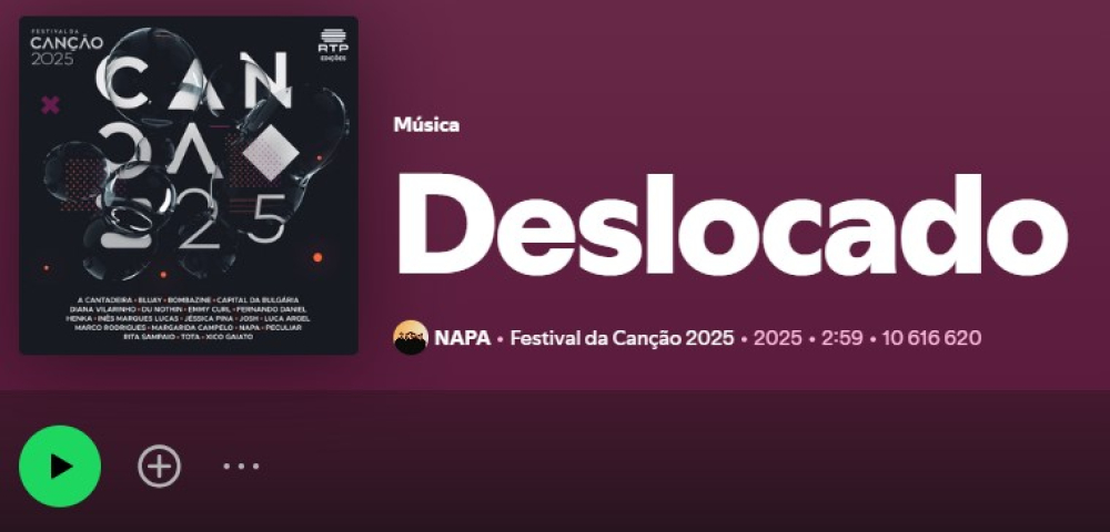 "Deslocado" dos NAPA com mais de 10 milhões de reproduções