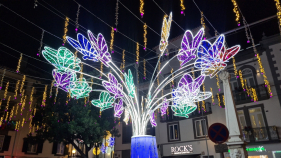 Luzes de Natal j&aacute; brilham no Funchal (v&iacute;deo)