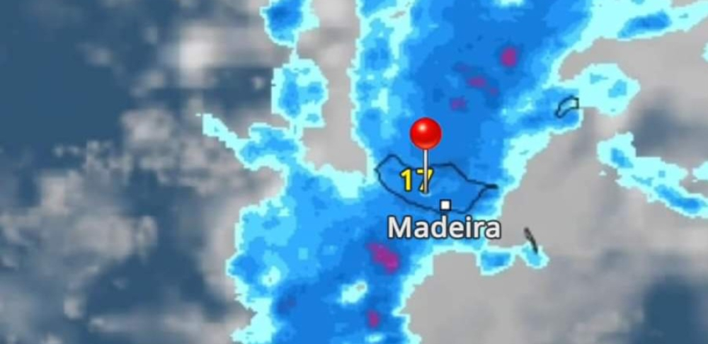 Madeira acordou com chuva e aviso laranja