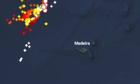 Trovoada intensa a Noroeste da Madeira