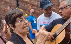 Despique Aldora e Dupla de Dois, em Londres. Veja o v&iacute;deo.