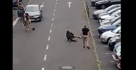 Zaragata por um lugar de estacionamento, no Lido (com v&iacute;deo)