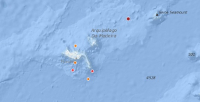 Sismo a Nordeste do Porto Santo