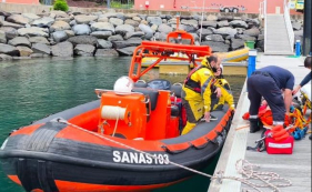 Turista inglesa resgatada pelo SANAS