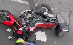 V&iacute;deo mostra impacto do choque entre autocarro e mota (com v&iacute;deo)