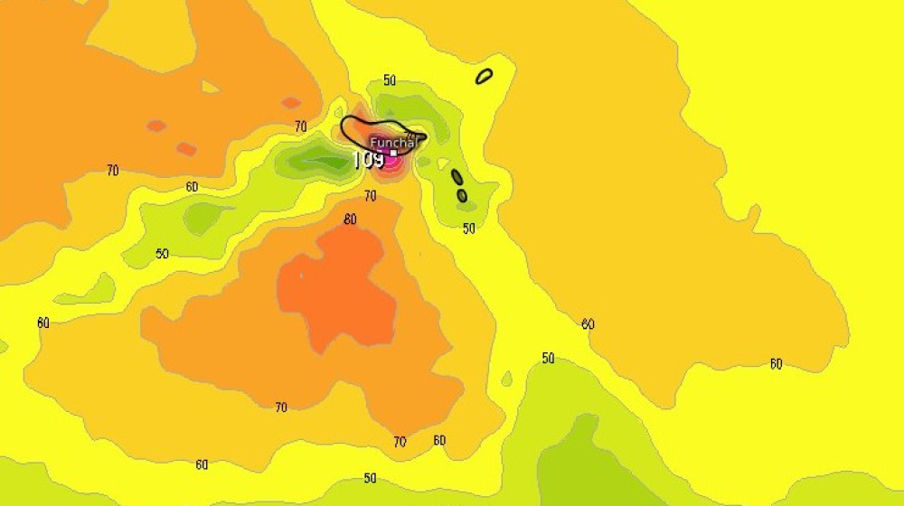 Vento forte a partir de amanhã acima de 100km/h nas terras altas