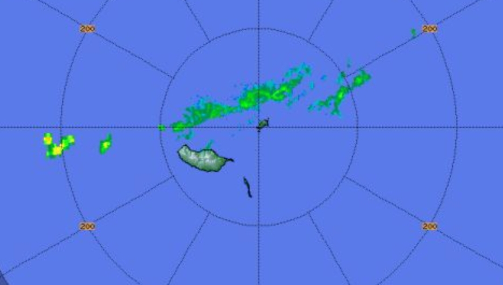 Previsão de chuva fraca na costa Norte da Ilha
