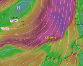 Depress&atilde;o Regina d&aacute; lugar a frente fria com chuva e vento forte