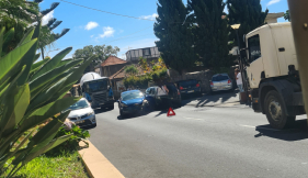 Tr&acirc;nsito interrompido em Santo Ant&oacute;nio
