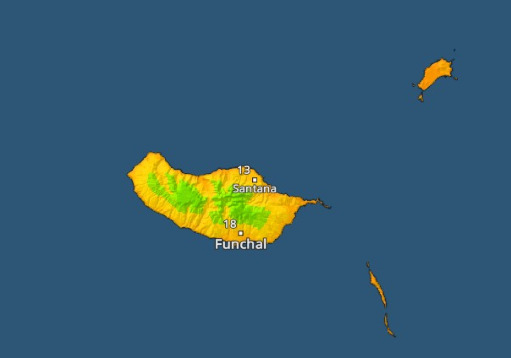 Temperaturas em queda na Madeira