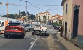 Motociclista despista-se em Santo Ant&oacute;nio