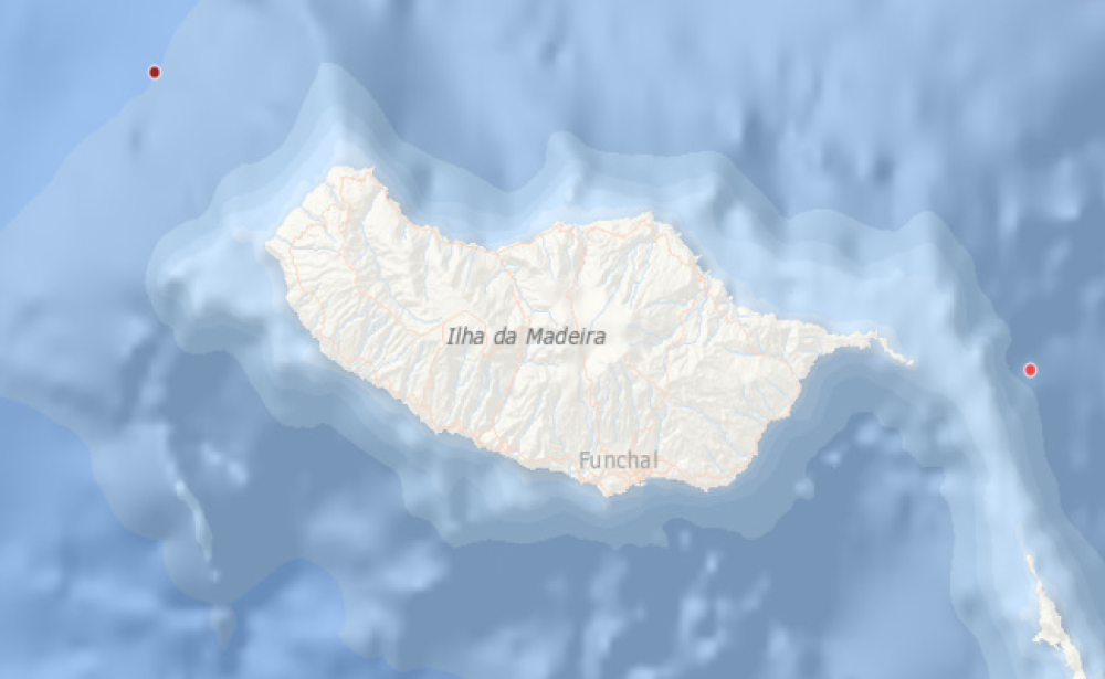 Sismo a noroeste do Porto Moniz.