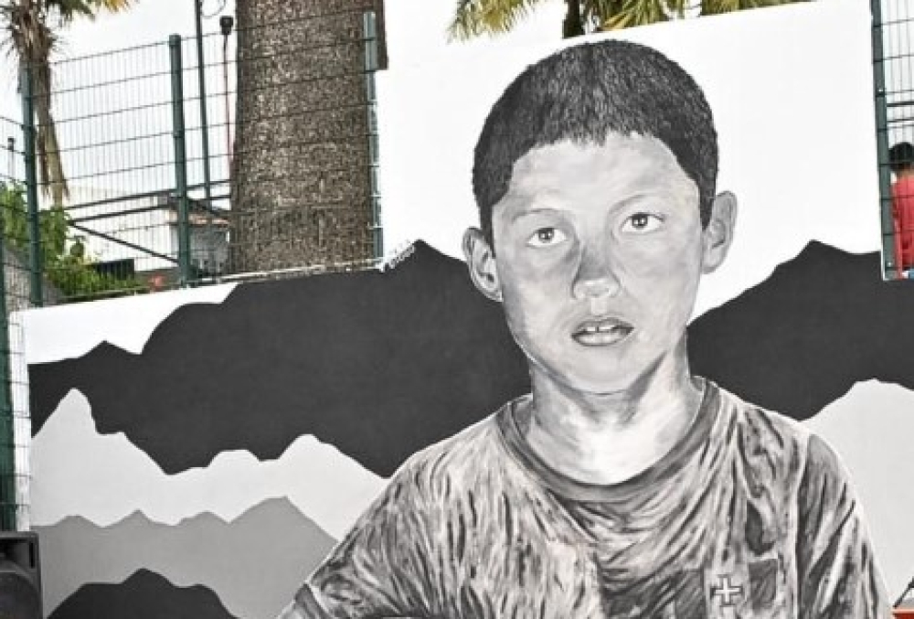 Mural em homenagem a Cristiano Ronaldo inaugurado no Funchal