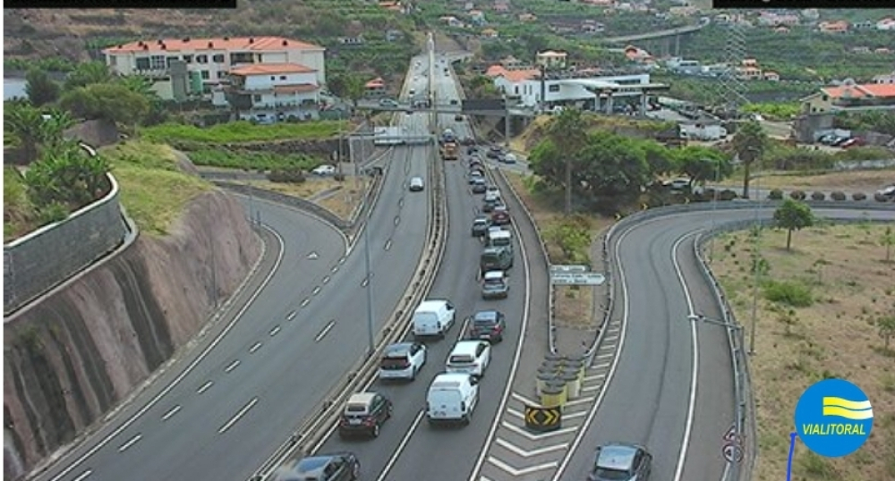 Acidente na Via Rápida, em Câmara de Lobos