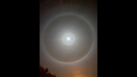 Halo Lunar observado na Madeira